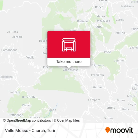 Valle Mosso - Church map