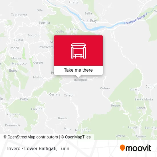 Trivero - Lower Baltigati map