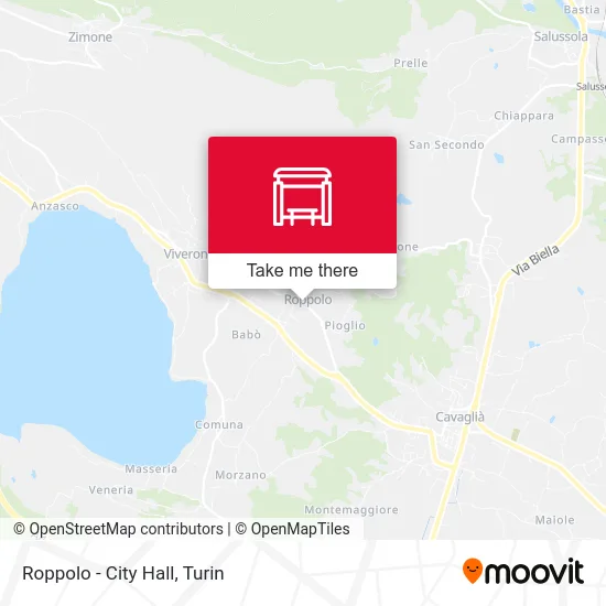 Roppolo - City Hall map