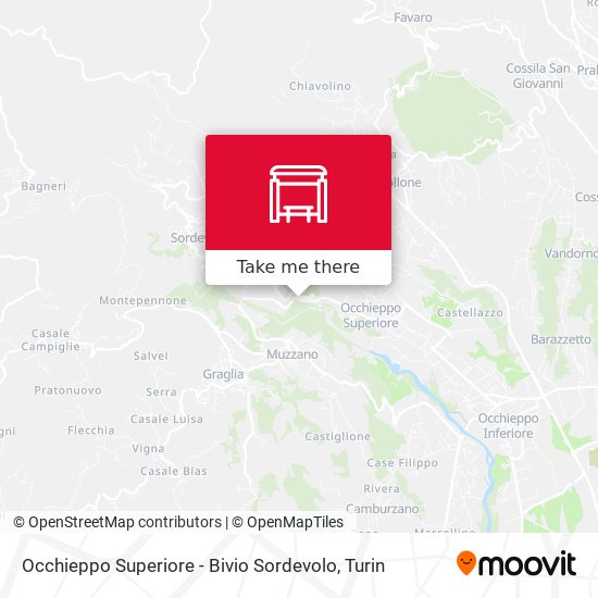 Occhieppo Superiore - Bivio Sordevolo map