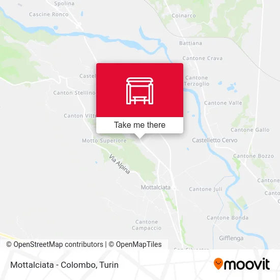 Mottalciata - Colombo map