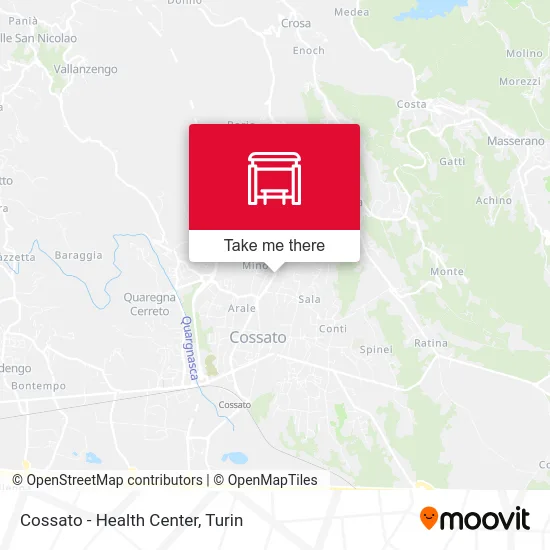 Cossato - Health Center map