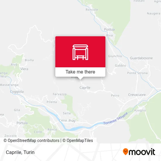 Caprile map