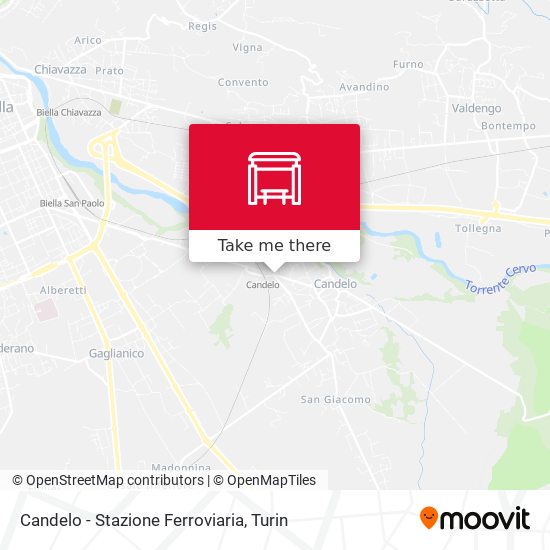 Candelo - Stazione Ferroviaria map