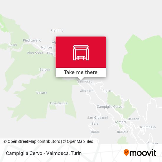 Campiglia Cervo - Valmosca map