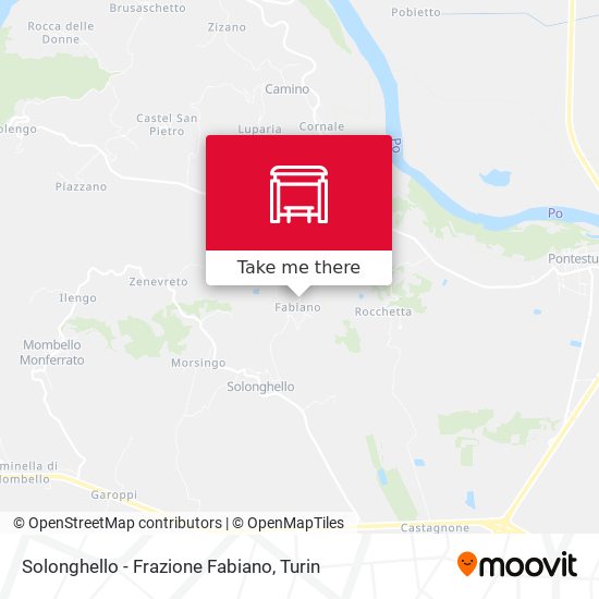 Solonghello - Frazione Fabiano map