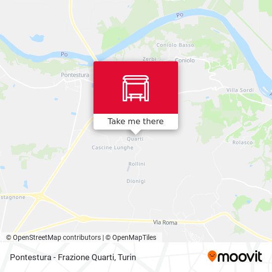 Pontestura - Frazione Quarti map