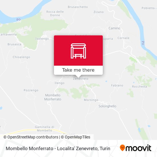 Mombello Monferrato - Localita' Zenevreto map