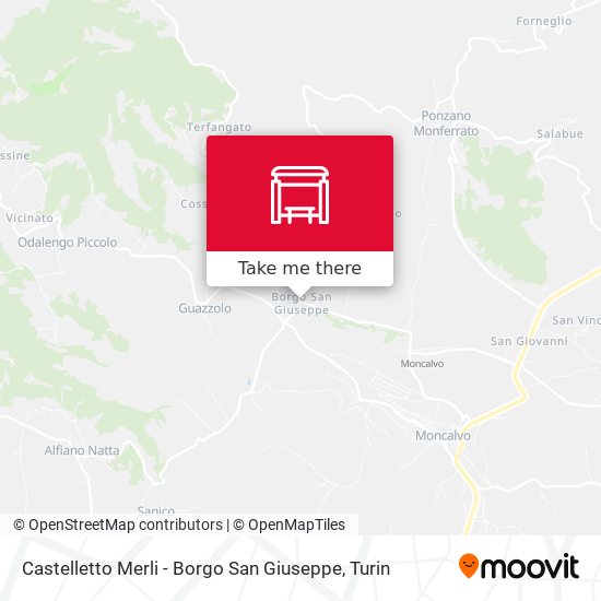 Castelletto Merli - Borgo San Giuseppe map