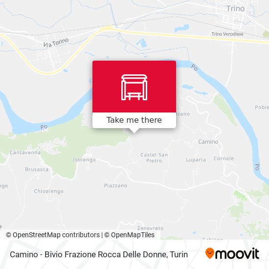 Camino - Bivio Frazione Rocca Delle Donne map