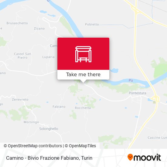 Camino - Bivio Frazione Fabiano map