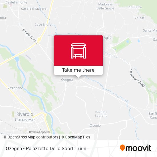 Ozegna - Palazzetto Dello Sport map