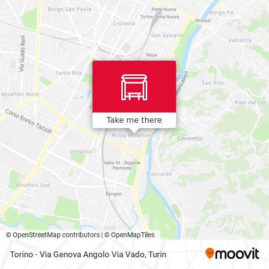 Torino - Via Genova Angolo Via Vado map