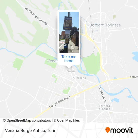 Venaria Borgo Antico map