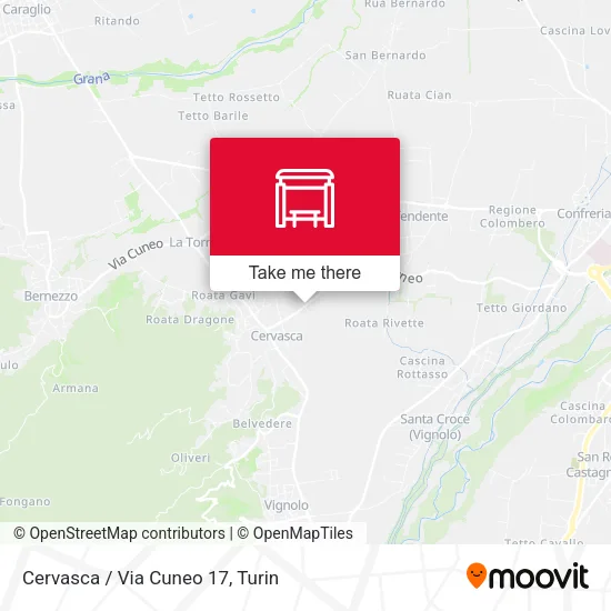 Cervasca / Via Cuneo 17 map