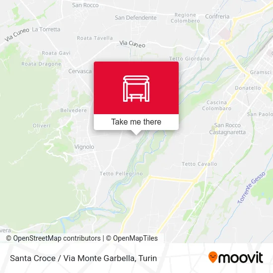 Santa Croce / Via Monte Garbella map