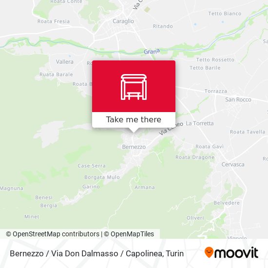 Bernezzo / Via Don Dalmasso / Capolinea map