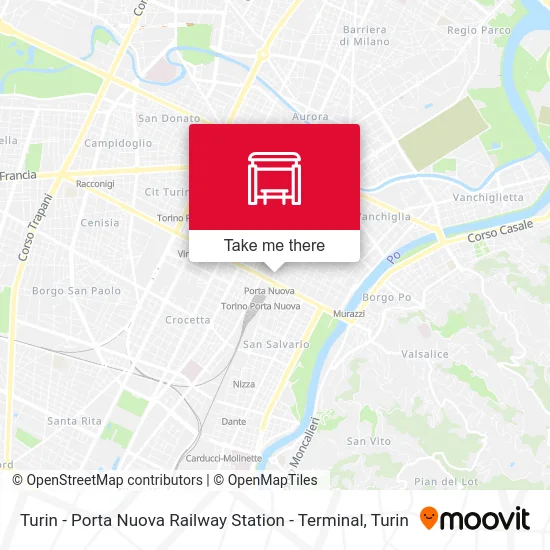 Turin - Porta Nuova Railway Station - Terminal map