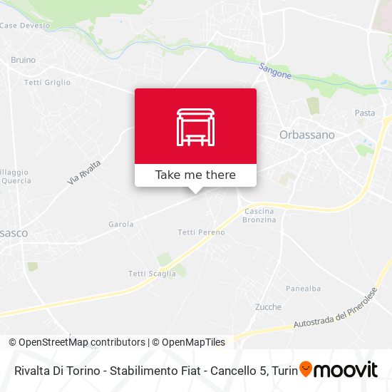Rivalta Di Torino - Stabilimento Fiat - Cancello 5 map