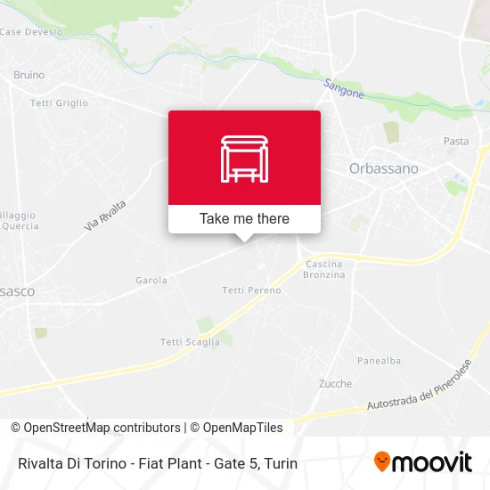 Rivalta Di Torino - Fiat Plant - Gate 5 map