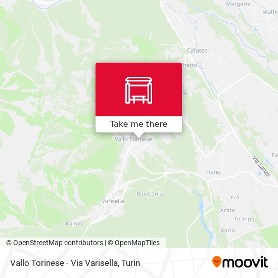 Vallo Torinese - Via Varisella map