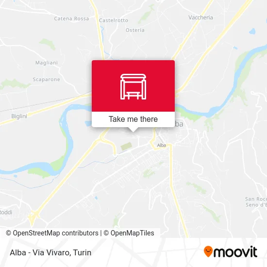 Alba - Via Vivaro map