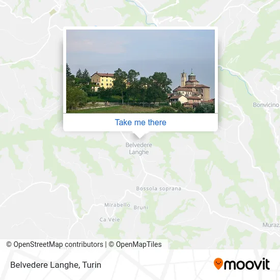 Belvedere Langhe map