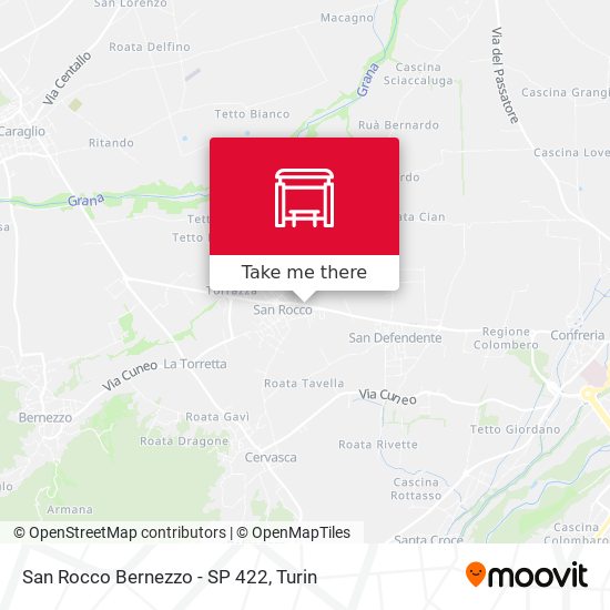 San Rocco Bernezzo - SP 422 map