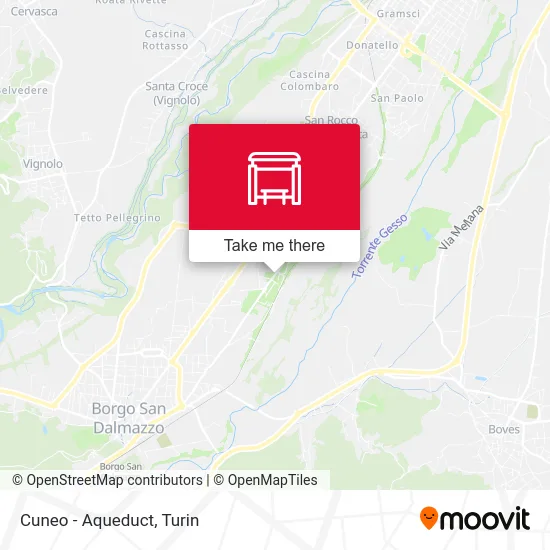 Cuneo - Aqueduct map