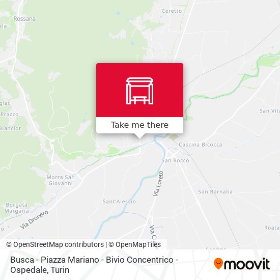 Busca - Piazza Mariano - Bivio Concentrico - Ospedale map