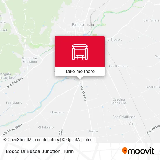 Bosco Di Busca Junction map
