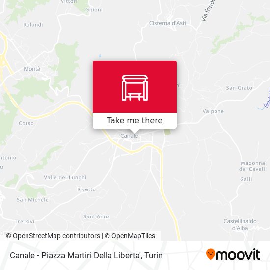 Canale - Piazza Martiri Della Liberta' map
