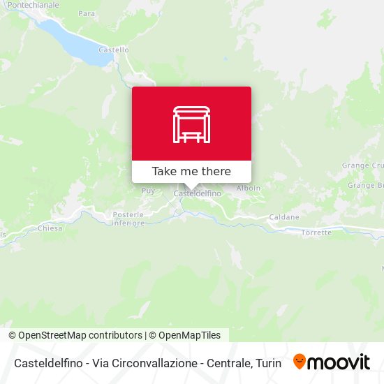Casteldelfino - Via Circonvallazione - Centrale map