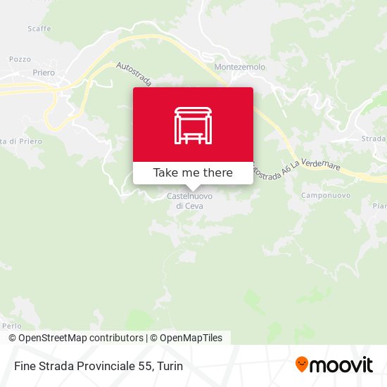 Fine Strada Provinciale 55 map