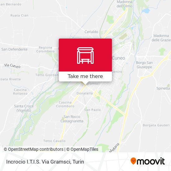 Incrocio I.T.I.S. Via Gramsci map