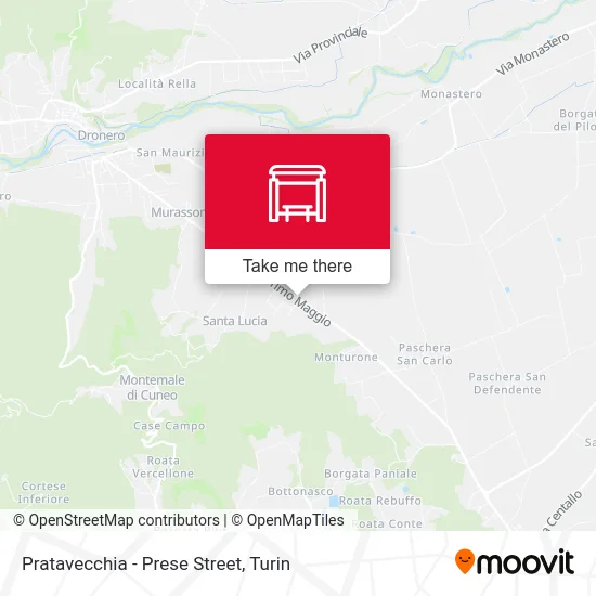 Pratavecchia - Prese Street map
