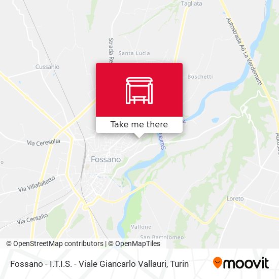 Fossano - I.T.I.S. - Viale Giancarlo Vallauri map