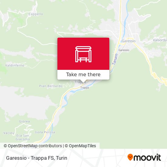 Garessio - Trappa FS map