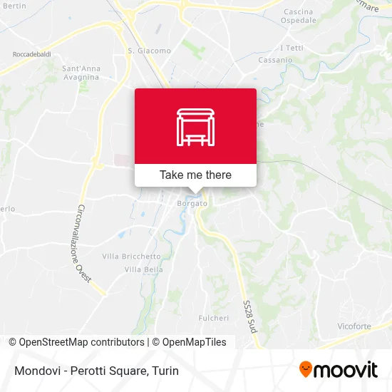 Mondovi - Perotti Square map