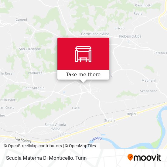 Scuola Materna Di Monticello map