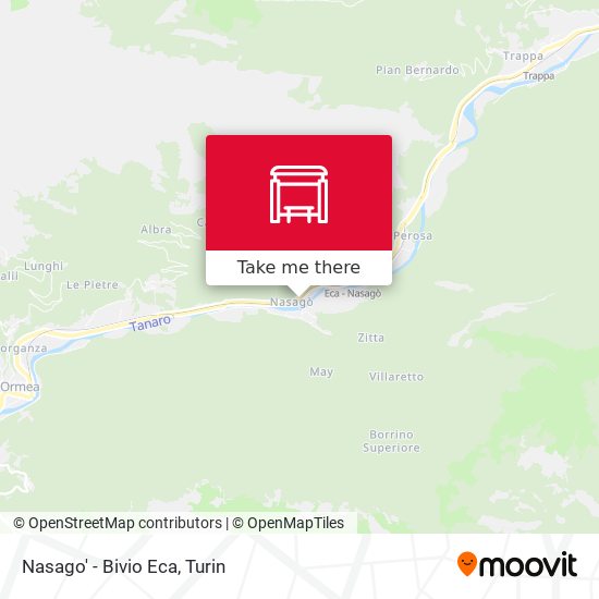 Nasago' - Bivio Eca map