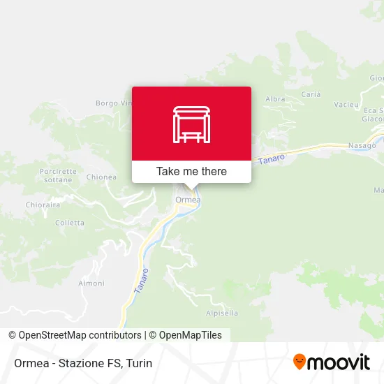 Ormea - Stazione FS map