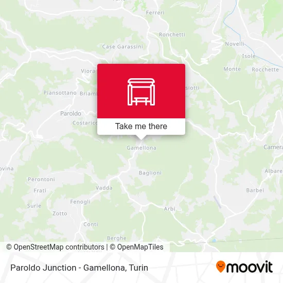 Paroldo Junction - Gamellona map