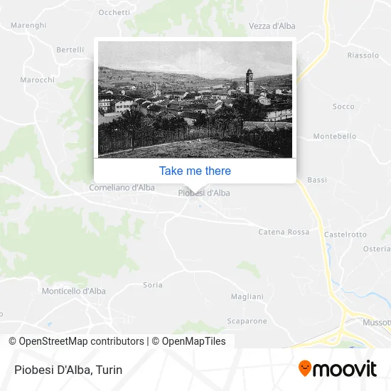 Piobesi D'Alba map
