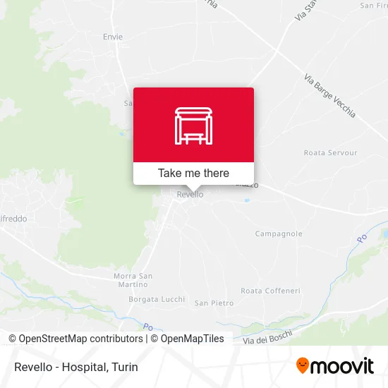 Revello - Hospital map