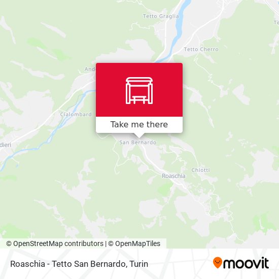 Roaschia - Tetto San Bernardo map