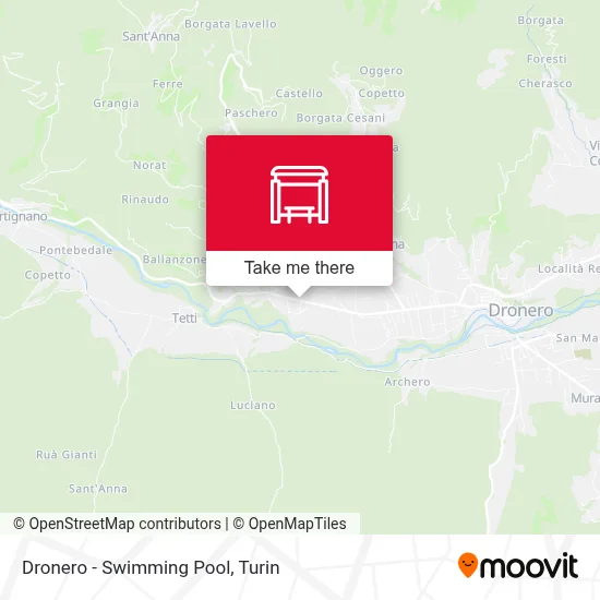 Dronero - Swimming Pool map