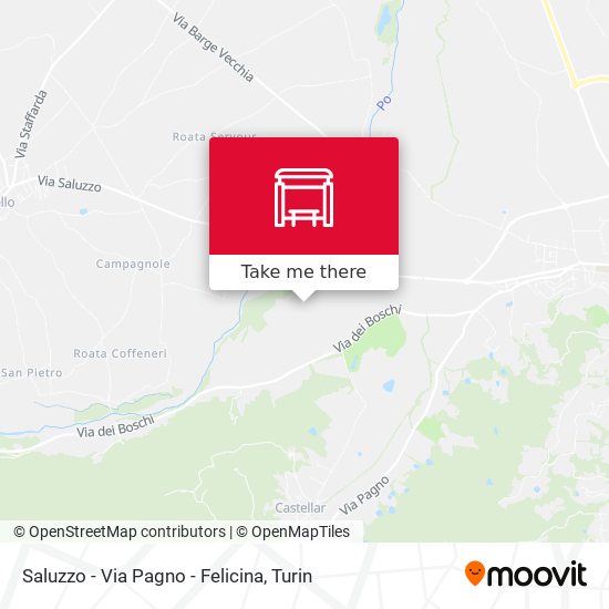 Saluzzo - Via Pagno - Felicina map