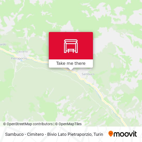 Sambuco - Cimitero - Bivio Lato Pietraporzio map