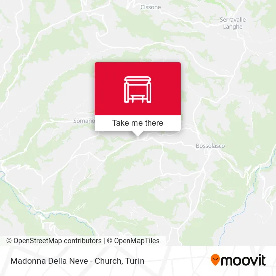 Madonna Della Neve - Church map